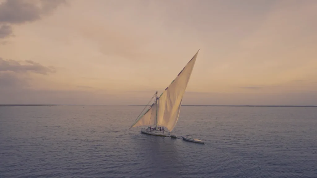 Precision marine aerial photography over an Egyptian lake Edku at sunset, executed during a direct-to-client field deployment for CEEBA.