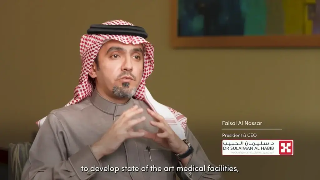 Cinematic interview with the CEO of HMG during an enterprise corporate film deployment in the Middle East.